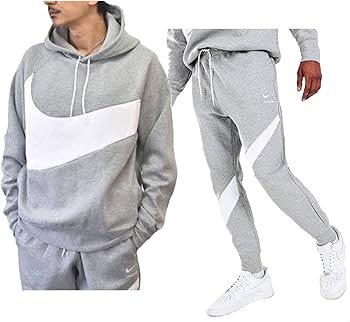 XL 新品　ナイキ　フリース フルジップ パーカー×ロングパンツ 上下セット Amazon.co.jp: NIKE(ナイキ) ビッグスウッシュロゴ テック